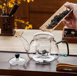 Teapots - Glass - Green-Handled