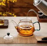Teapots - Glass - Green-Handled
