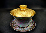 Gaiwans - Gilded Peacock Glaze Gaiwans