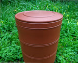 Three-Segment Bamboo Yixing Tea Caddy