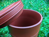Three-Segment Bamboo Yixing Tea Caddy