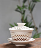 Gaiwans - Porcelain - Honeycomb Window