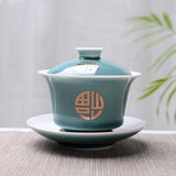 Gaiwans - Celadon & Gold
