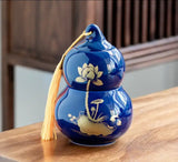 Dual-Layer Lotus Gourd Tea Caddies