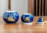 Dual-Layer Lotus Gourd Tea Caddies