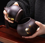 Dual-Layer Four Season Gourd Tea Caddies
