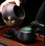 Dual-Layer Four Season Gourd Tea Caddies