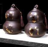 Dual-Layer Four Season Gourd Tea Caddies