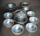 Tea Sets - Oil Drop Jianzhan - Silver