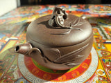 Teapots - Yixing - Wood-Fired Bamboo Drum Teapot