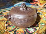 Teapots - Yixing - Wood-Fired Bamboo Drum Teapot