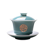 Gaiwans - Celadon & Gold