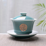Gaiwans - Celadon & Gold