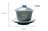 Gaiwans - Celadon & Gold
