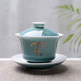 Gaiwans - Celadon & Gold