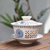 Gaiwans - Porcelain - Rice Grain Window