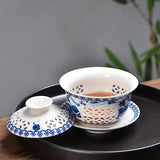 Gaiwans - Porcelain - Rice Grain Window