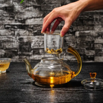 Teapots - Glass - Yellow-Handled