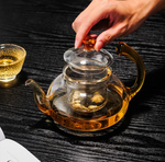 Teapots - Glass - Yellow-Handled