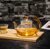 Teapots - Glass - Yellow-Handled