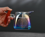 Pitchers - Glass - Iridescent Rainbow Leaf