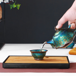 Teapots - Peacock Glaze Lotus Moon Teapot