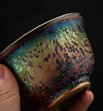 Gaiwans - Gilded Peacock Glaze Gaiwans