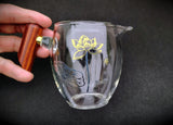 Pitchers - Glass - Wood-Handled Lotus Pitcher