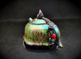 Teapots - Peacock Glaze Lotus Moon Teapot