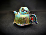 Teapots - Peacock Glaze Lotus Moon Teapot
