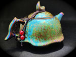 Teapots - Peacock Glaze Lotus Moon Teapot