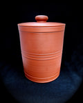 Two-Segment Bamboo Yixing Tea Caddy