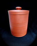 Two-Segment Bamboo Yixing Tea Caddy