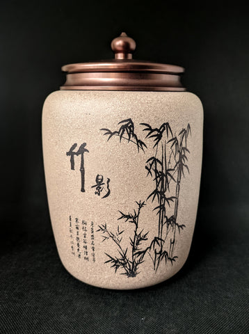 Auto-Sealing Bamboo Yixing Tea Caddies
