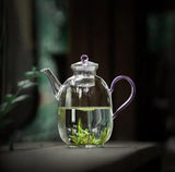 Teapots - Glass - Lavender-Handled