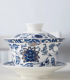Gaiwans - Porcelain - Golden Lotus