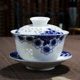 Gaiwans - Porcelain - Rice Grain Window