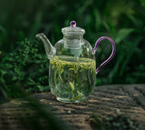 Teapots - Glass - Lavender-Handled