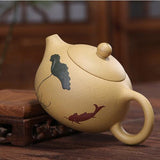 Teapots - Koi & Lotus Yixing Teapot