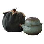 Tea Sets - Ceramic Combination Gaiwan/Pitcher/Cup Travel Set