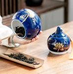 Dual-Layer Lotus Gourd Tea Caddies