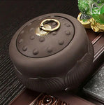 Clay Lotus Tea Caddy