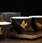 Cups - Ceramic - Golden Crane