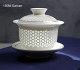 Gaiwans - Porcelain - Honeycomb Window